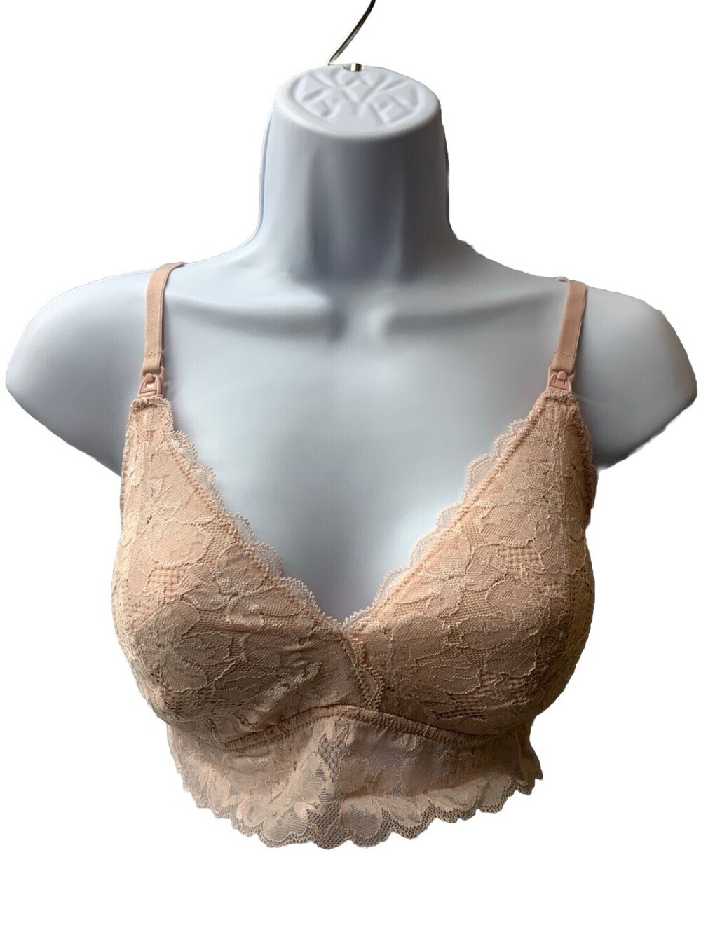 MOMANDA Lace Nursing Bra Wirefree Padded Breastfeeding Maternity Bras Sz S plus